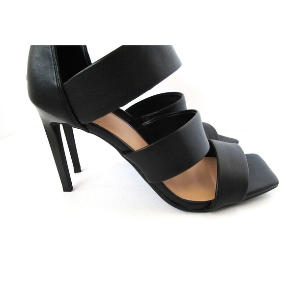 🖤🖤 New Inc International Concepts Black Open Toe Black Heel PUMP Shoes 5M - Picture 5 of 8